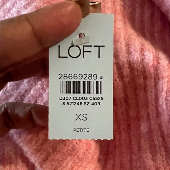 LOFT Blush Pink Cowl Neck Sweater - Picture 4 of 4